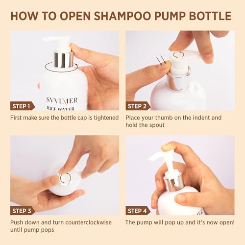 Svvimer Hair Growth Shampoo: Rice Water + Rosemary