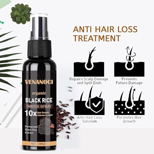Vegan Hair Growth Serum with Rice Water Spray