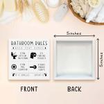 Funny Wooden Bathroom Sign - Rustic Home Decor
