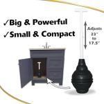 Korky BeehiveMAX Toilet Plunger for All Bowls