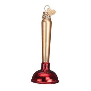 Toilet Plunger Glass Ornament for Christmas Tree