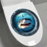 Funny Animal Toilet Seat Cover - Shark Design