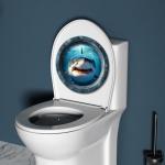 Funny Animal Toilet Seat Cover - Shark Design