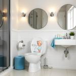 Funny Toilet Sticker for Seat and Tank Decor