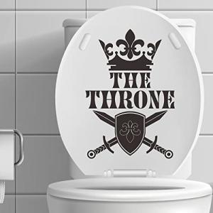 Funny Toilet Lid Stickers for Bathroom Decor