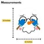 Funny Snowman Toilet Seat Christmas Decoration Set