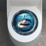 Funny Animal Toilet Seat Cover - Shark Design