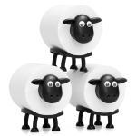 Funny Sheep Toilet Roll Holder Set of 3