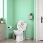 Funny Toilet Sticker for Seat and Tank Decor