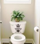 Funny Toilet Lid Stickers for Bathroom Decor