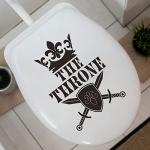 Funny Toilet Lid Stickers for Bathroom Decor