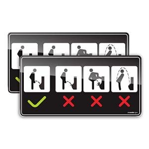 Funny Urinal Signs - "Please Stand Closer" 2 Pack
