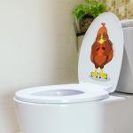 Funny Halloween Toilet Seat Cover Stickers Set