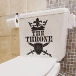 Funny Toilet Lid Stickers for Bathroom Decor
