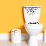 Funny Halloween Toilet Seat Cover Stickers Set