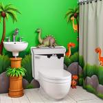 Funny 3D Toilet Monster Removable Wall Decal