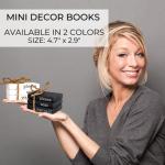 Funny Wooden Mini Books for Farmhouse Bathroom Decor