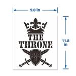 Funny Toilet Lid Stickers for Bathroom Decor