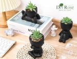 3pcs Artificial Succulents for Bathroom Decor