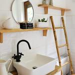 Funny Wooden Mini Books for Farmhouse Bathroom Decor