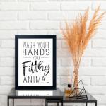 Funny Bathroom Quotes Wall Art for Kids