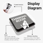 Funny Bathroom Door Sign with Humorous Quotes