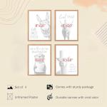 Funny Black and White Bathroom Art Prints Set