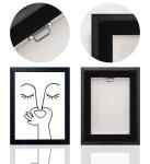 Funny Black and White Bathroom Wall Art