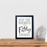 Funny Bathroom Quotes Wall Art for Kids