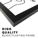 Funny Black and White Bathroom Wall Art