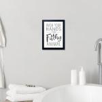 Funny Bathroom Quotes Wall Art for Kids