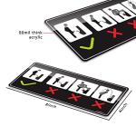 Funny Urinal Signs - "Please Stand Closer" 2 Pack