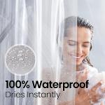 Waterproof Clear Shower Curtain with Rust Proof Grommets