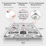 Funny Bathroom Rules Vintage Tin Wall Art Sign