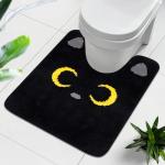 Cute Cat Toilet Rug - Soft, Non-Slip Bath Mat