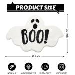 Spooky Ghost Non-Slip Bath Mat for Halloween