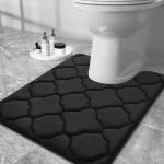 OLANLY Ultra Soft Memory Foam Toilet Rug Set