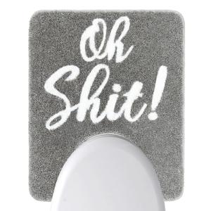 Homantic Funny Non-Slip U-Shaped Toilet Rug