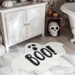 Spooky Ghost Non-Slip Bath Mat for Halloween