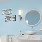 Funny Bathroom Signs for Rustic Wall Decor