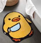 Funny Duck Non-Slip Bath Mat, Machine Washable