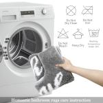 Homantic Funny Non-Slip U-Shaped Toilet Rug