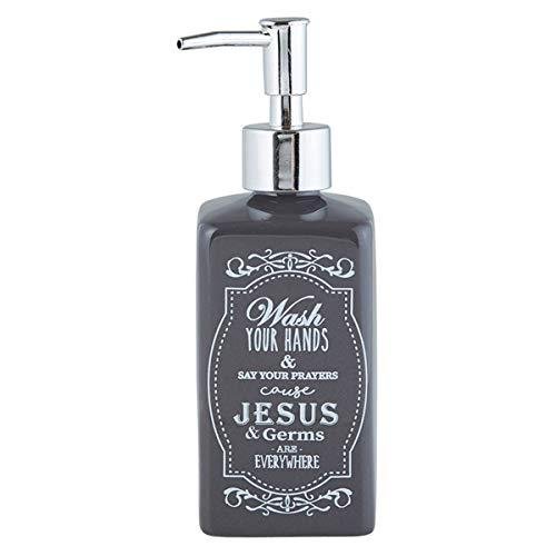 Inspirational Jesus and Germs Soap Dispenser