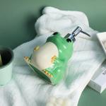 Cute Frog Ceramic Soap Dispenser for Bathroom