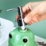 Cute Frog Ceramic Soap Dispenser for Bathroom