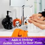Skull Soap Dispenser - Spooky Gothic Design