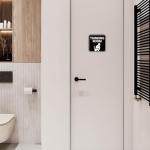 Funny Bathroom Door Sign with Humorous Quotes