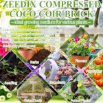 Organic Coco Coir Bricks for Hydroponic Plants