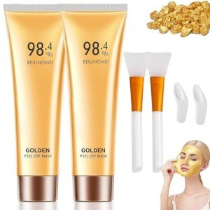 Gold Foil Peel-Off Face Mask Set - 2pcs