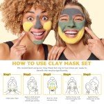 Turmeric and Green Tea Clay Mask Set